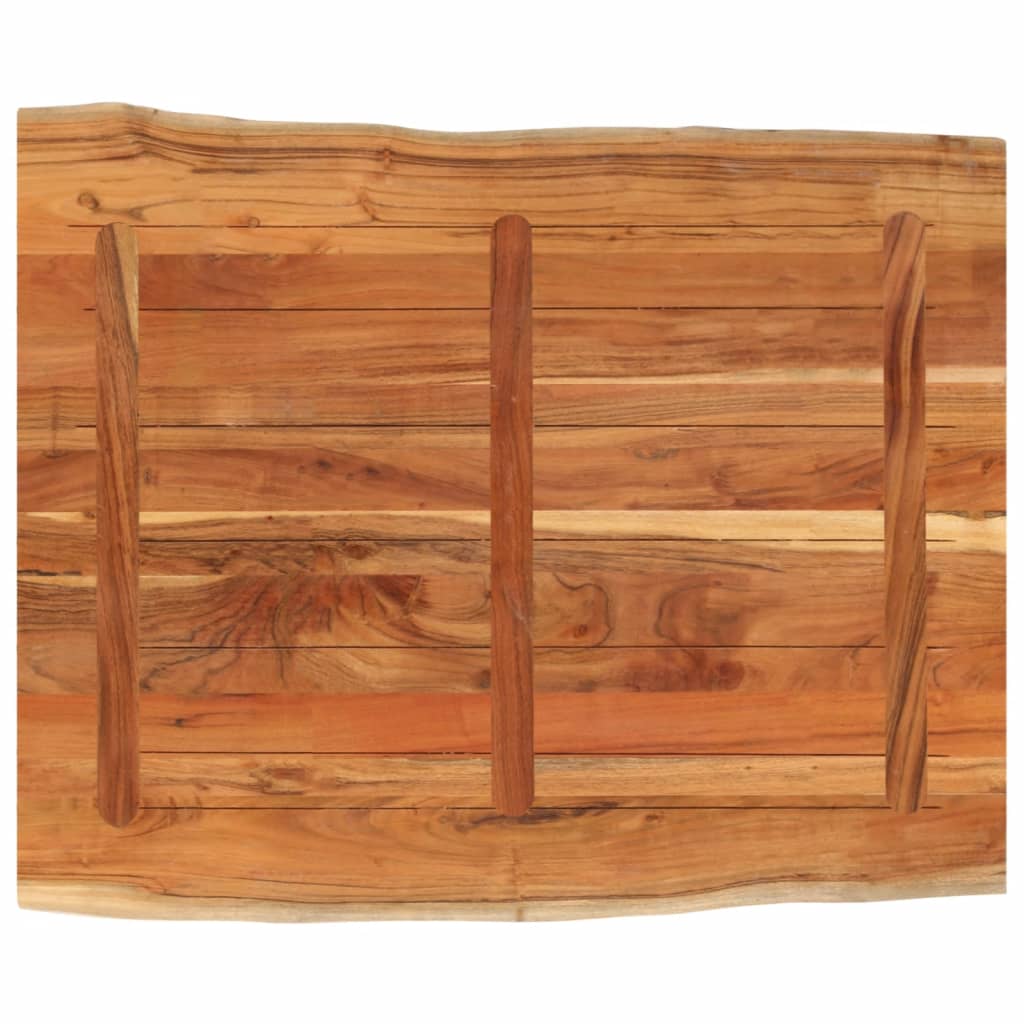 Dessus de table 90x80x3,8 cm rectangulaire bois massif d'acacia - XIOS