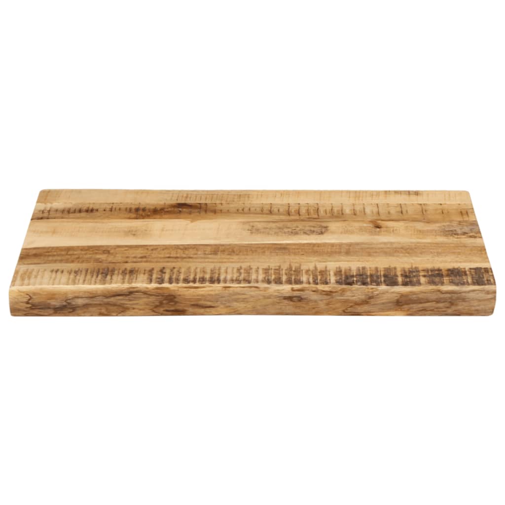 Dessus de table bord vivant 60x40x2,5 cm bois de manguier brut - XIOS