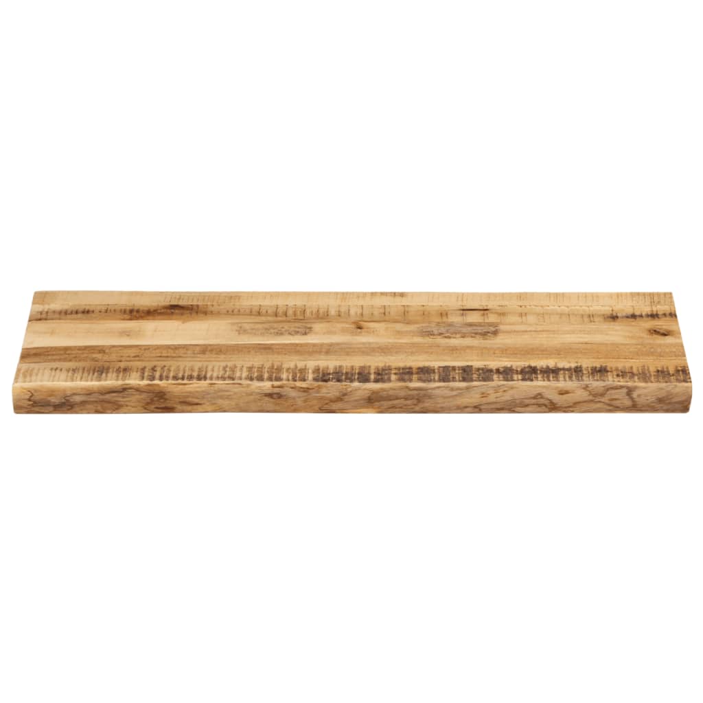 Dessus de table bord vivant 90x40x2,5 cm bois de manguier brut - XIOS