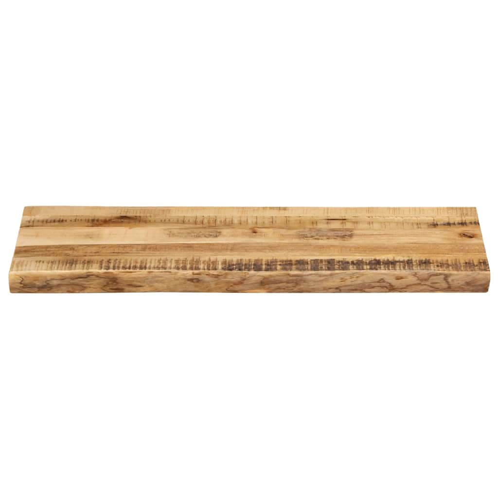 Dessus de table bord vivant 100x40x2,5 cm bois de manguier brut - XIOS