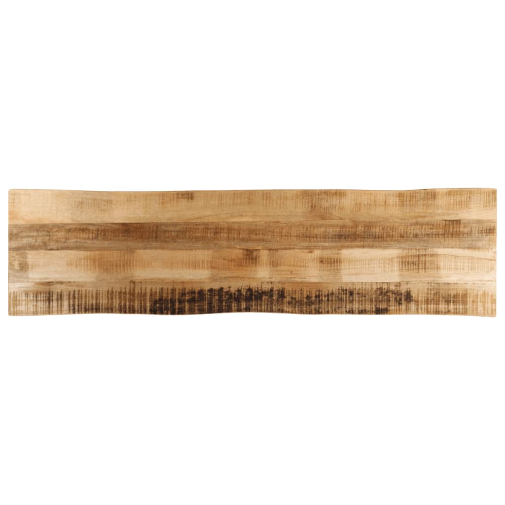 Dessus de table bord vivant 180x40x2,5 cm bois de manguier brut - XIOS