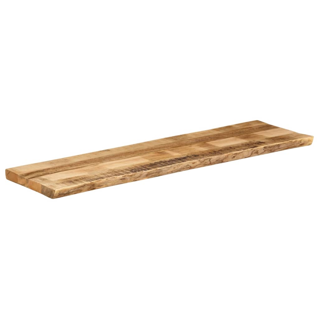 Dessus de table bord vivant 180x40x2,5 cm bois de manguier brut - XIOS