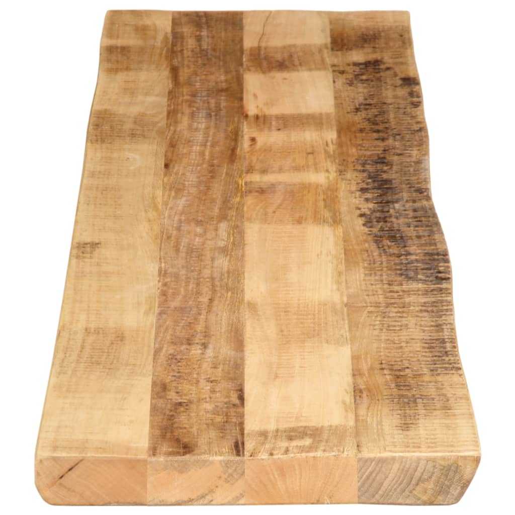 Dessus de table bord vivant 180x40x2,5 cm bois de manguier brut - XIOS