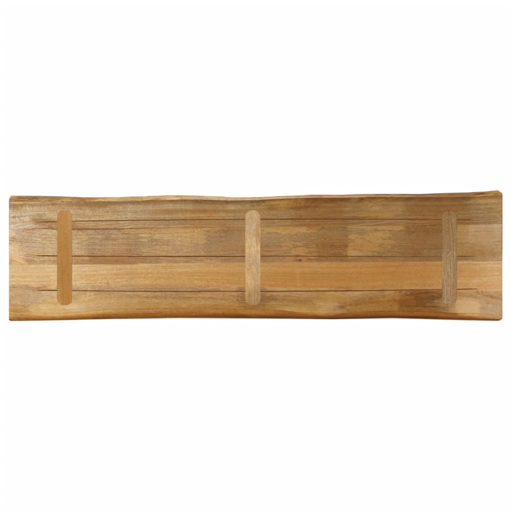 Dessus de table bord vivant 180x40x2,5 cm bois de manguier brut - XIOS