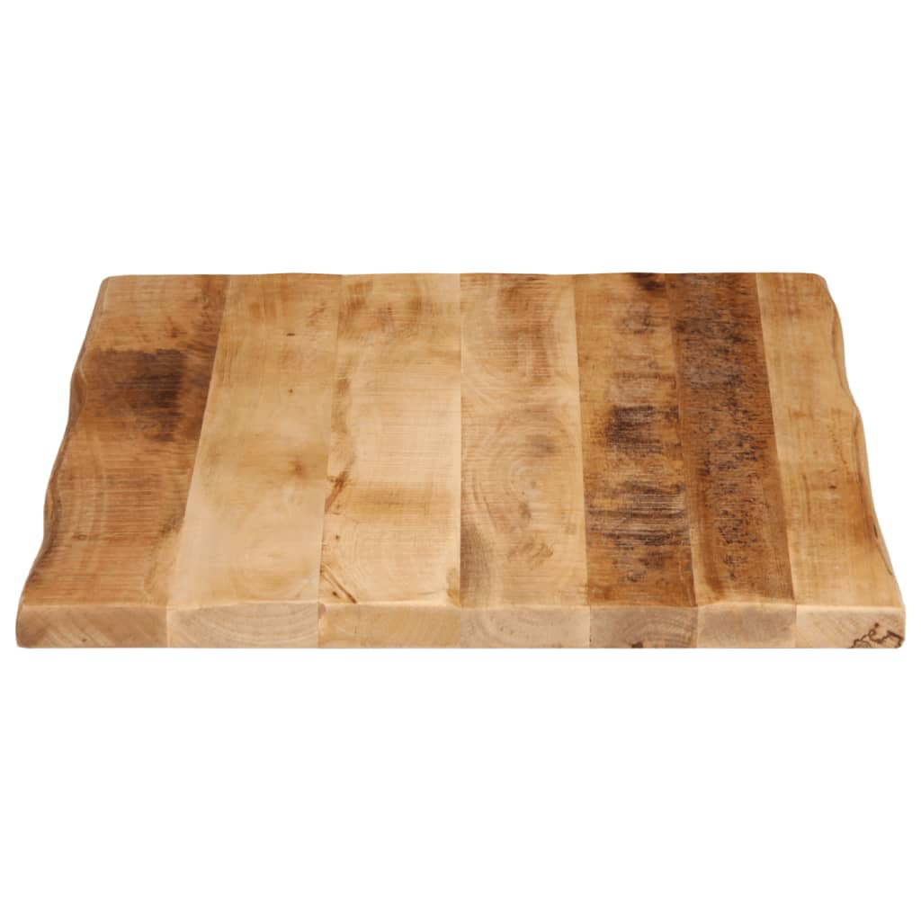 Dessus de table bord vivant 70x60x2,5 cm bois de manguier brut - XIOS