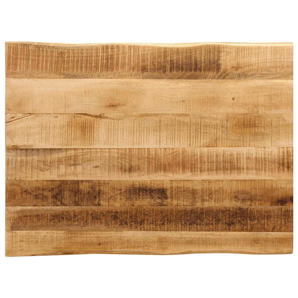 Dessus de table bord vivant 80x60x2,5 cm bois de manguier brut - XIOS