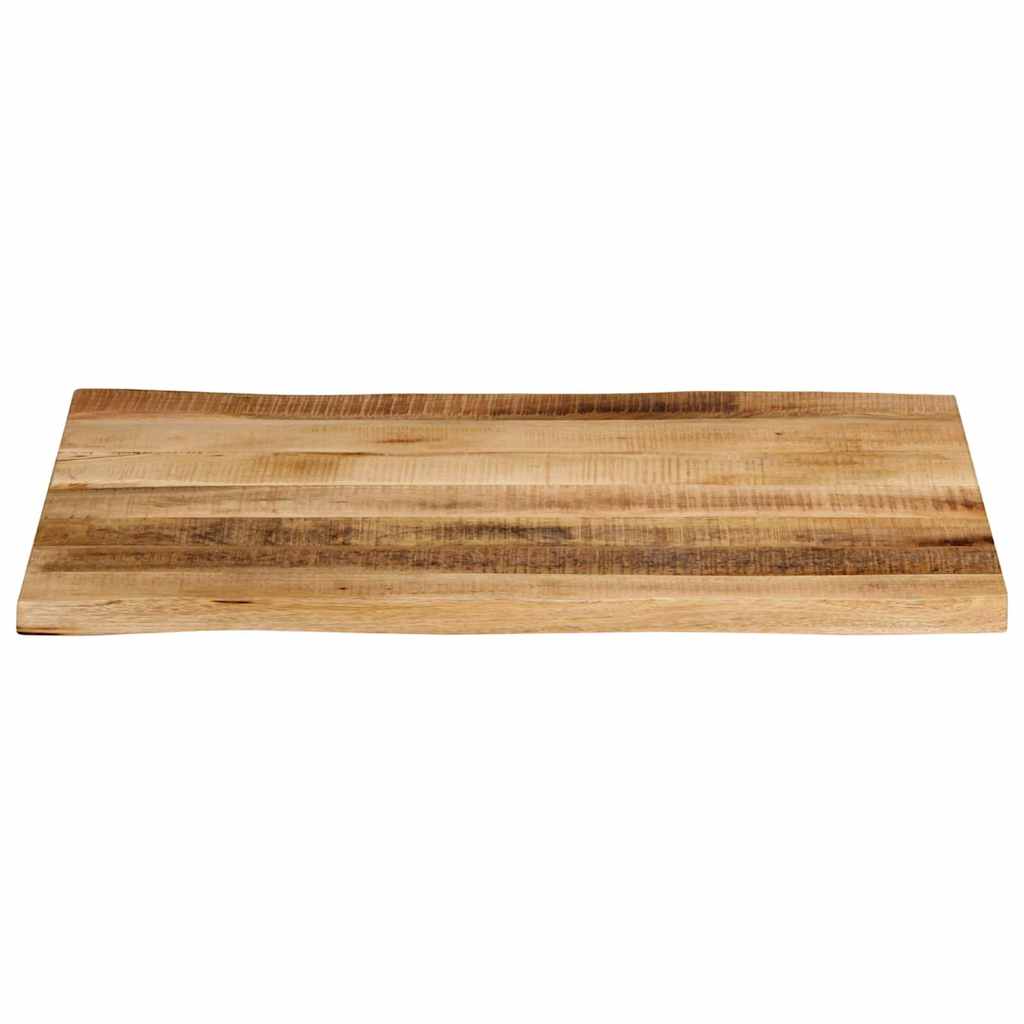 Dessus de table bord vivant 80x60x2,5 cm bois de manguier brut - XIOS