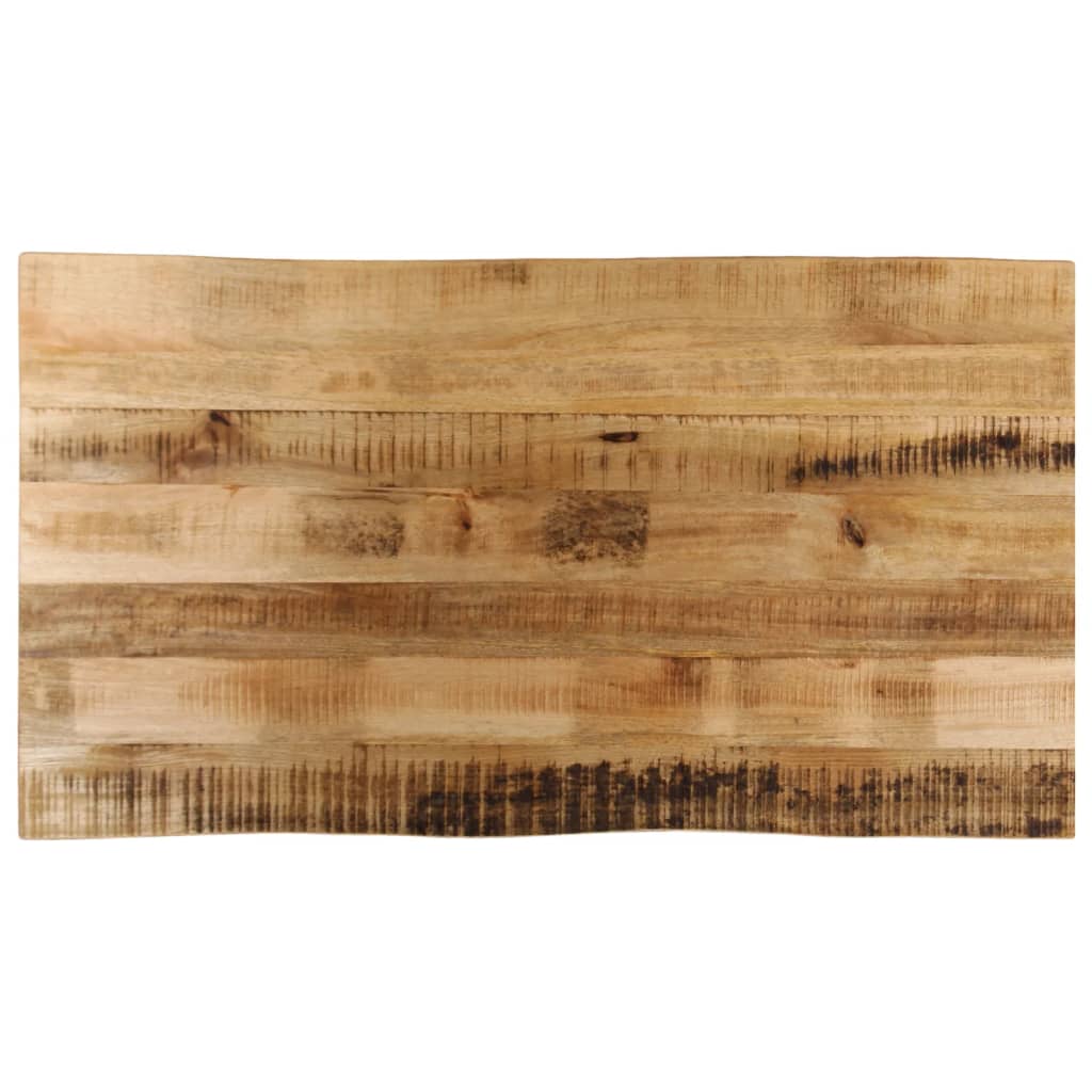 Dessus de table bord vivant 100x60x2,5 cm bois de manguier brut - XIOS