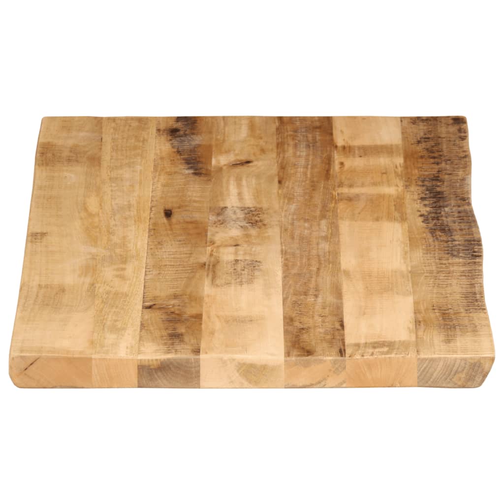 Dessus de table bord vivant 120x60x2,5 cm bois de manguier brut - XIOS
