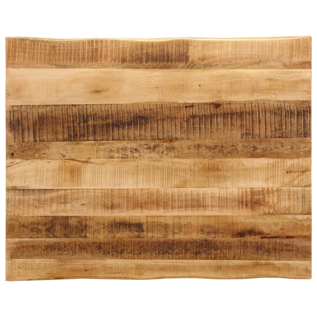 Dessus de table bord vivant 90x80x2,5 cm bois de manguier brut - XIOS