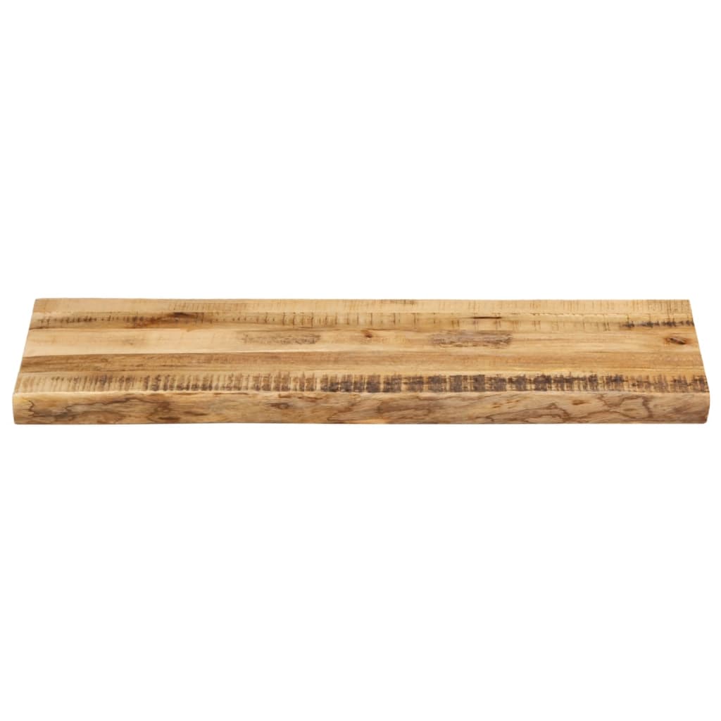 Dessus de table bord vivant 80x40x3,8 cm bois de manguier brut - XIOS
