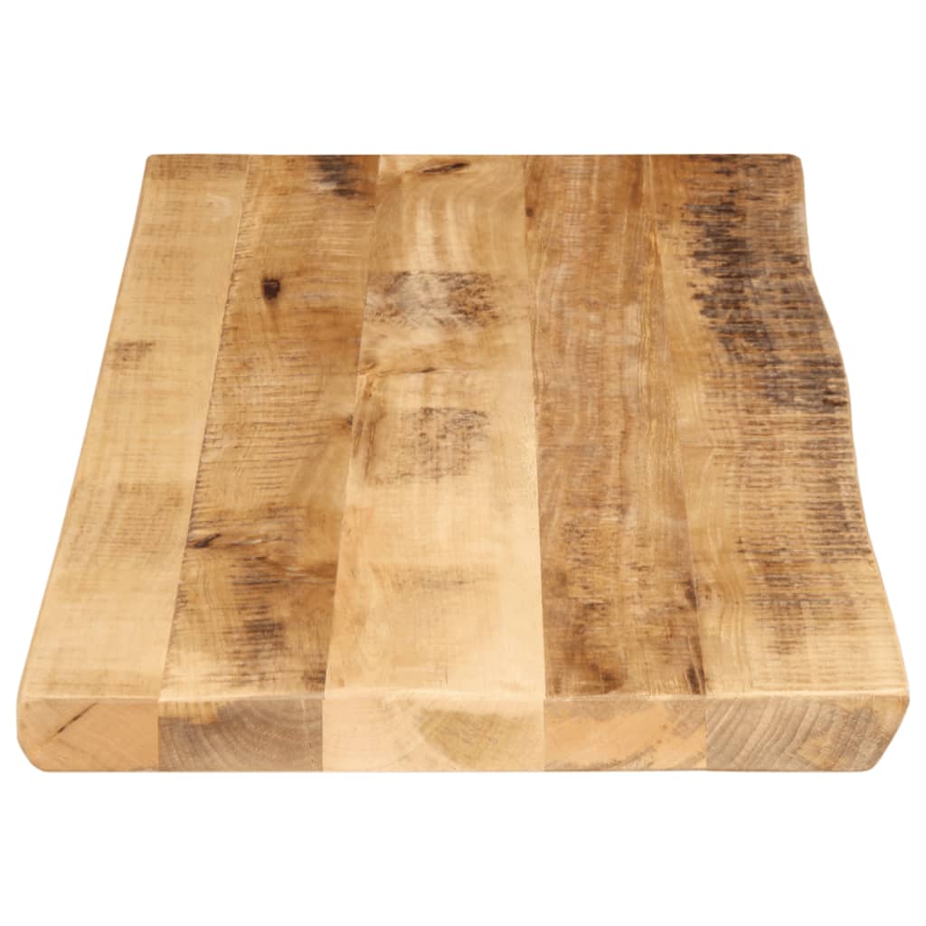 Dessus de table bord vivant 90x40x3,8 cm bois de manguier brut - XIOS