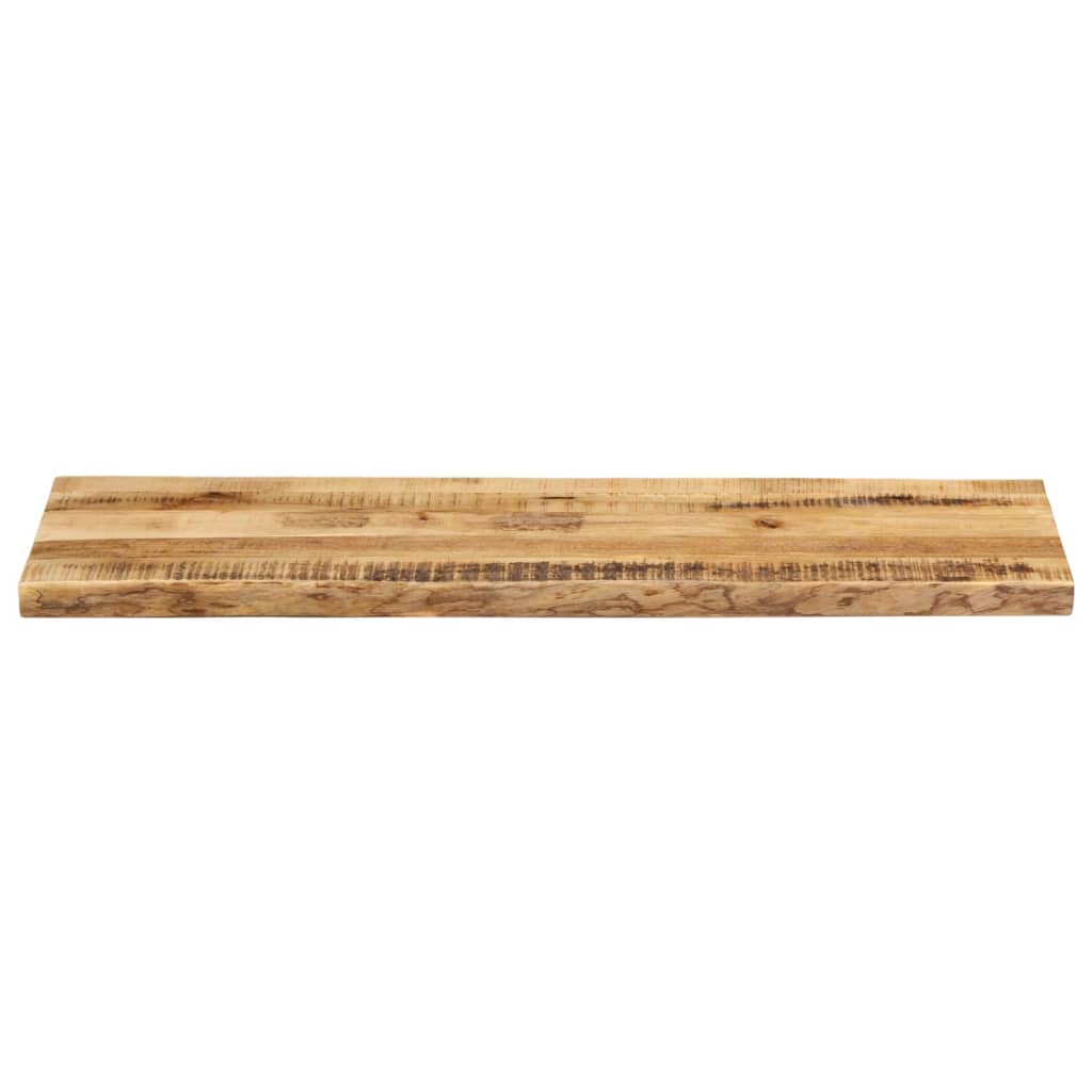 Dessus de table bord vivant 120x40x3,8 cm bois de manguier brut - XIOS