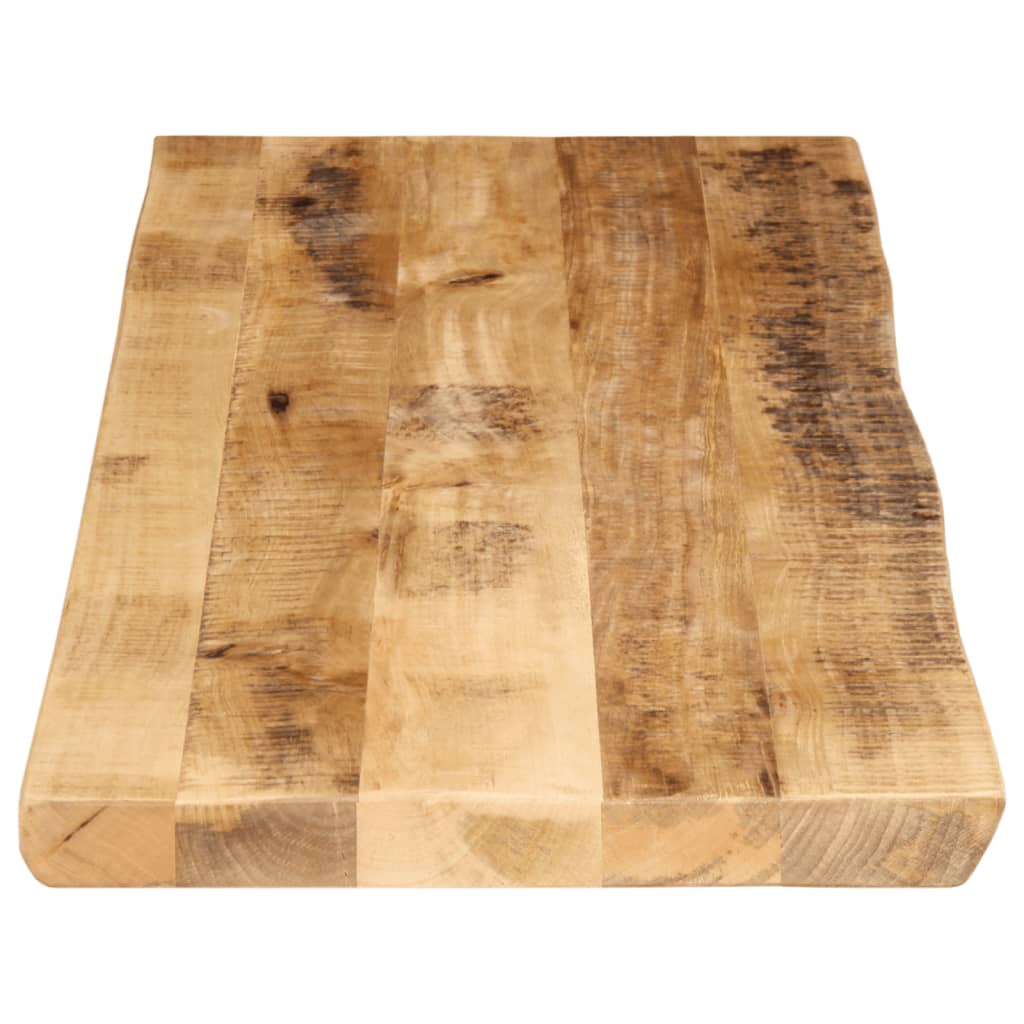 Dessus de table bord vivant 120x40x3,8 cm bois de manguier brut - XIOS