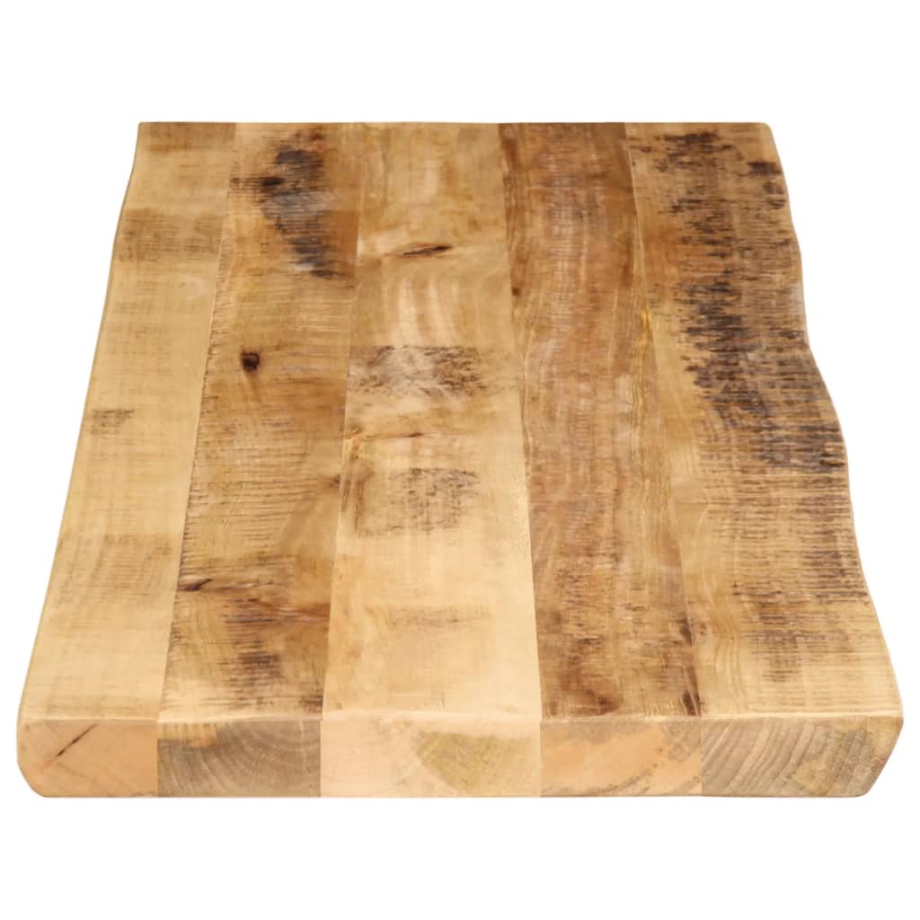 Dessus de table bord vivant 140x40x3,8 cm bois de manguier brut - XIOS