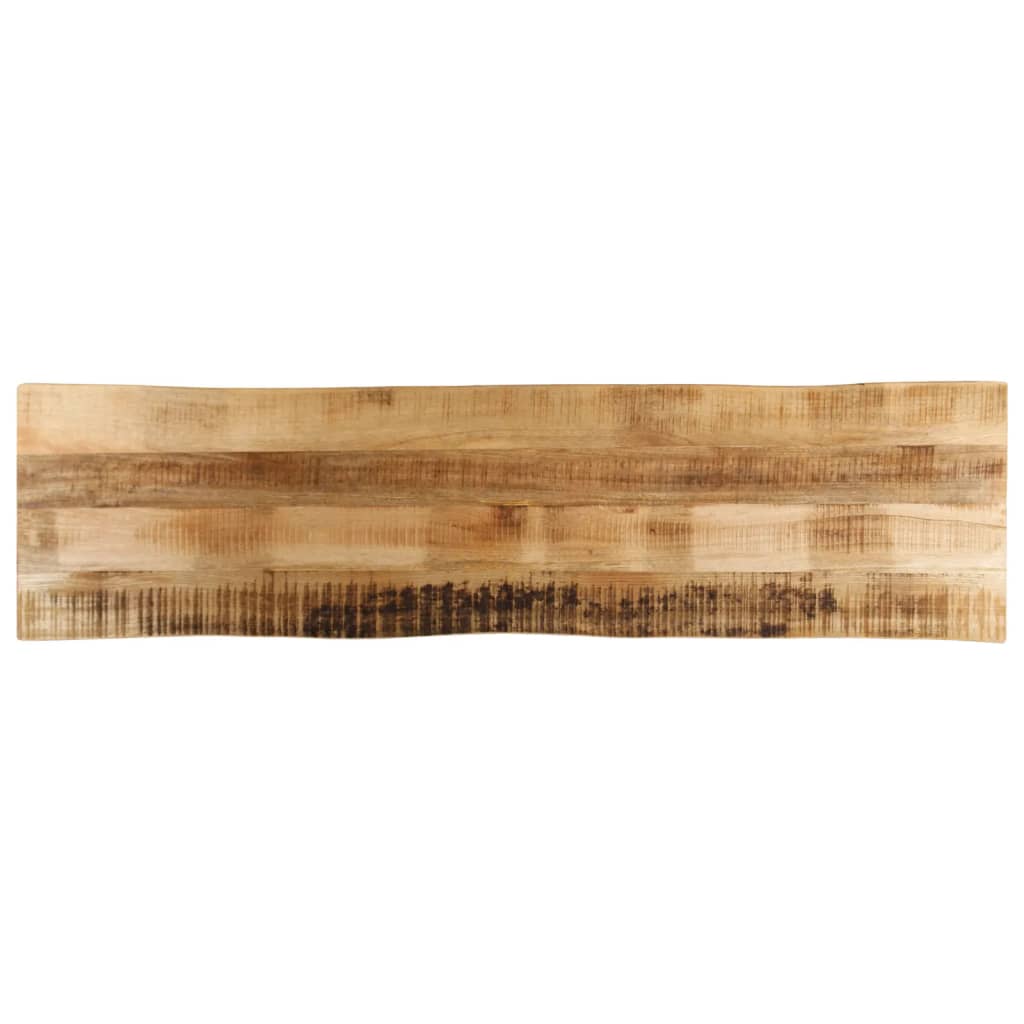 Dessus de table bord vivant 180x40x3,8 cm bois de manguier brut - XIOS