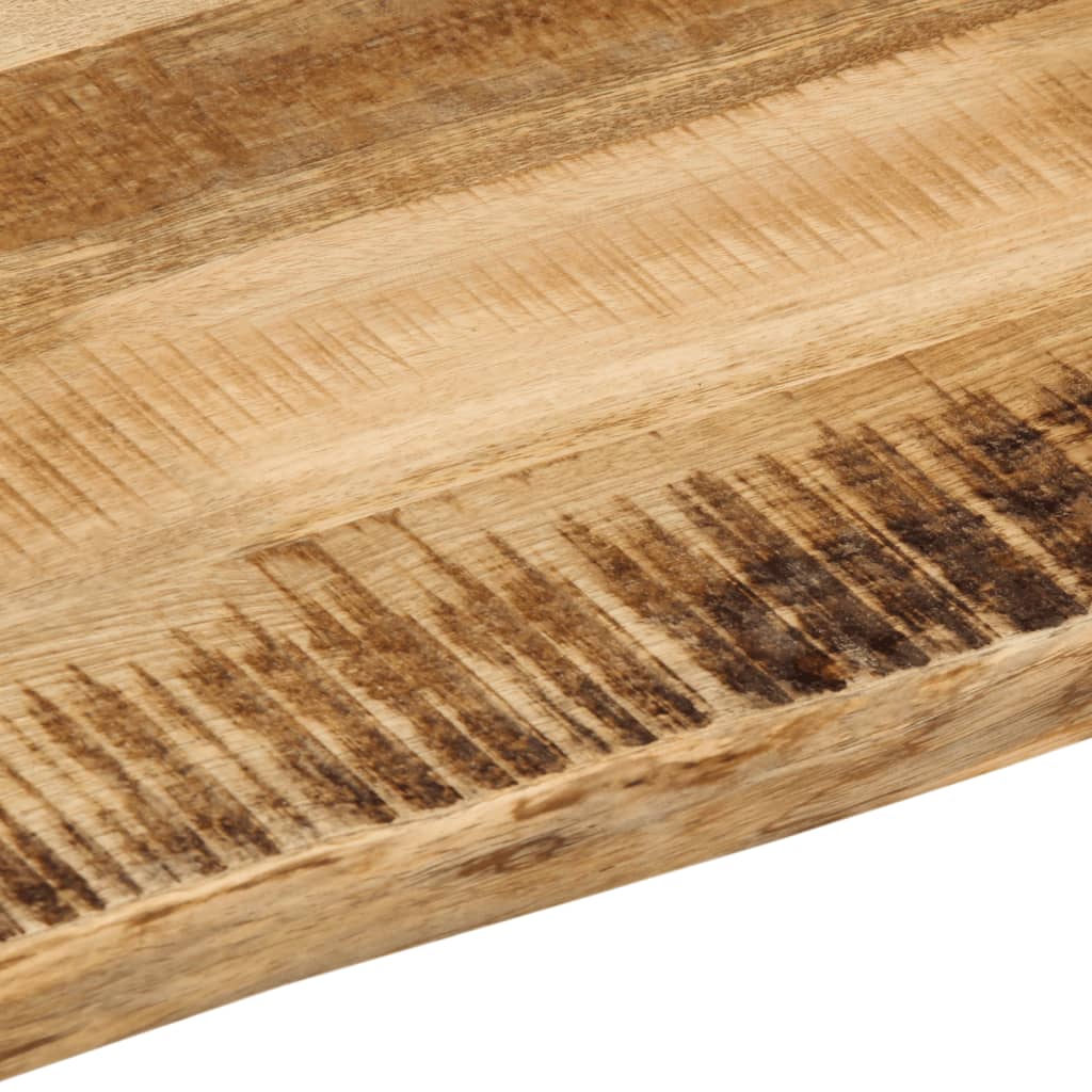 Dessus de table bord vivant 80x60x3,8 cm bois de manguier brut - XIOS