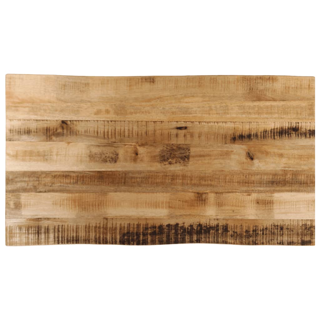 Dessus de table bord vivant 100x60x3,8 cm bois de manguier brut - XIOS