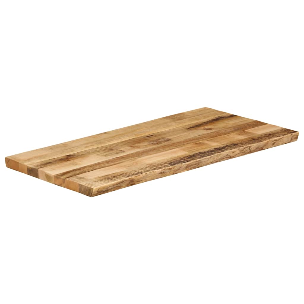 Dessus de table bord vivant 100x60x3,8 cm bois de manguier brut - XIOS