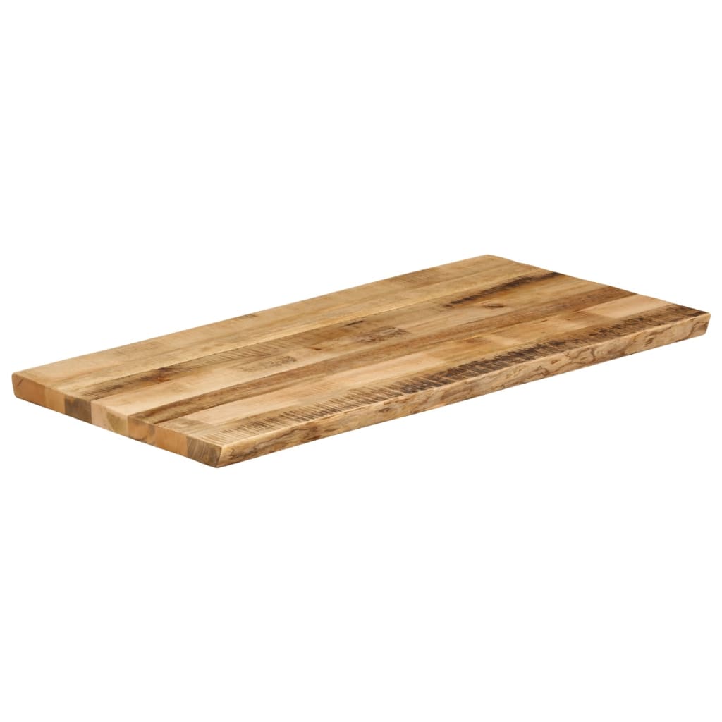 Dessus de table bord vivant 120x60x3,8 cm bois de manguier brut - XIOS