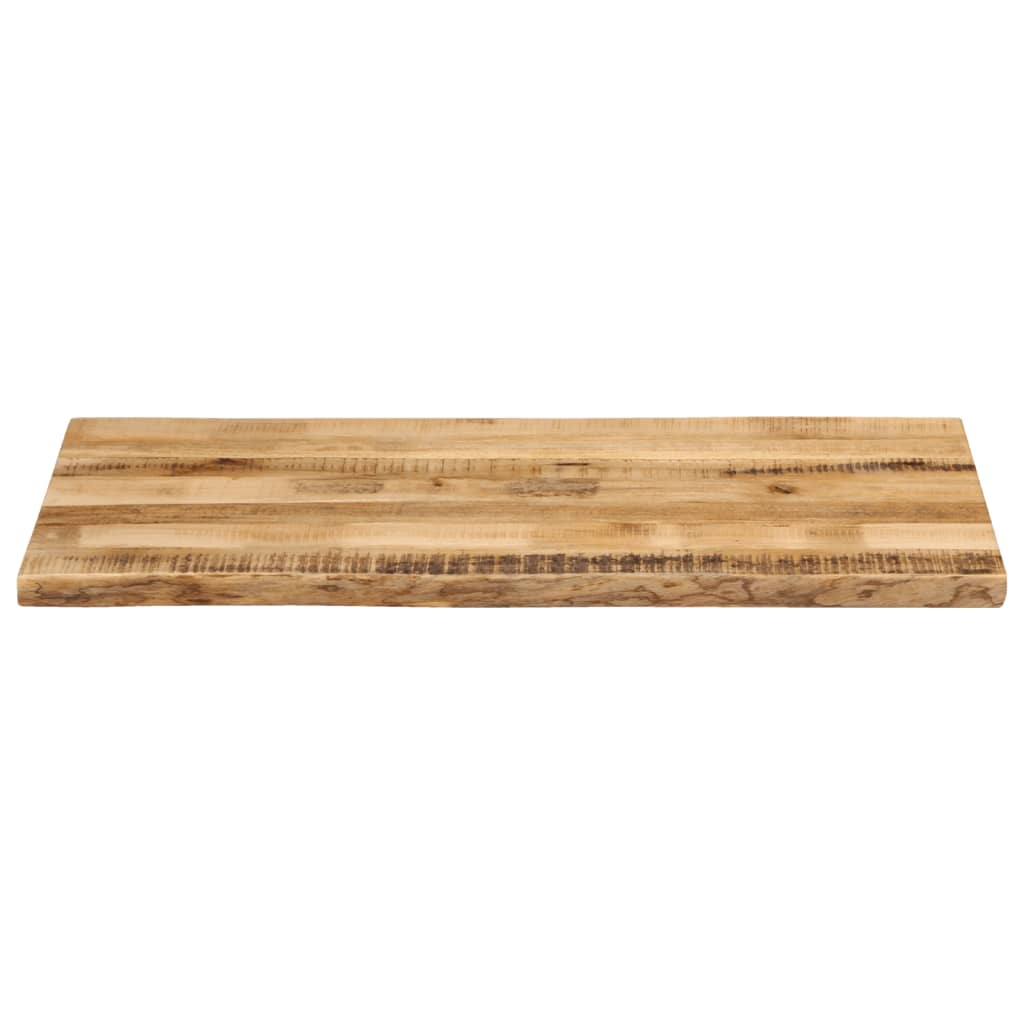 Dessus de table bord vivant 120x60x3,8 cm bois de manguier brut - XIOS