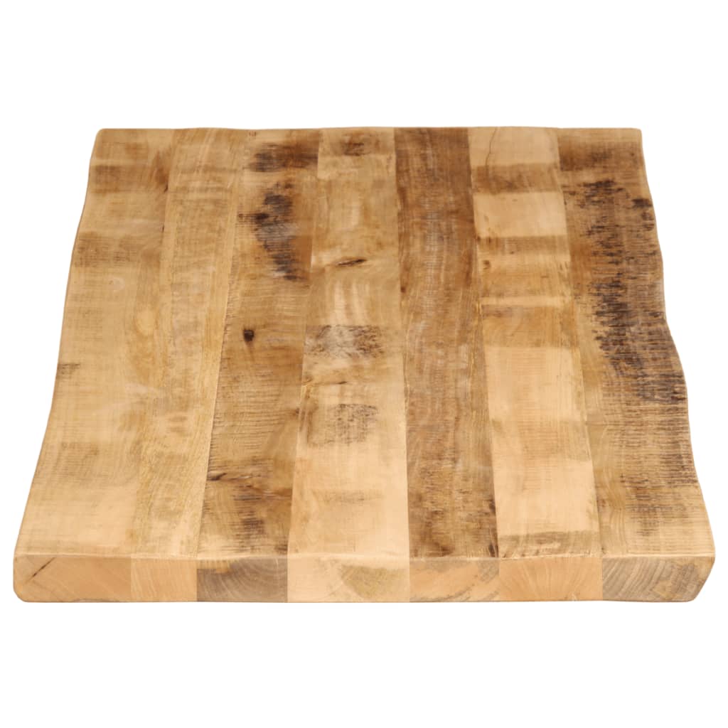Dessus de table bord vivant 140x60x3,8 cm bois de manguier brut - XIOS