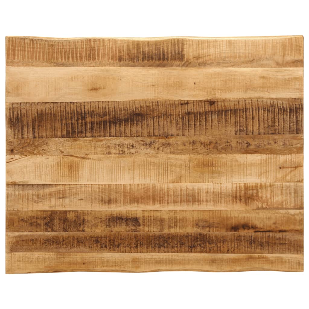 Dessus de table bord vivant 100x80x3,8 cm bois de manguier brut - XIOS