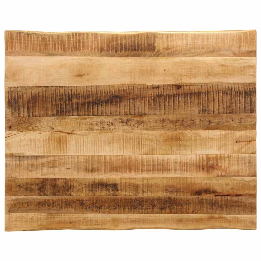 Dessus de table bord vivant 100x80x3,8 cm bois de manguier brut - XIOS