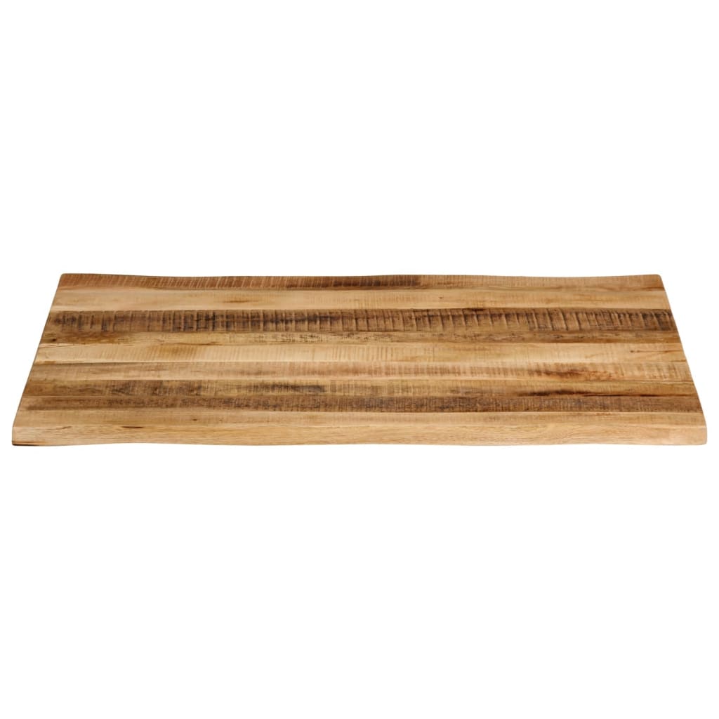 Dessus de table bord vivant 110x80x3,8 cm bois de manguier brut - XIOS