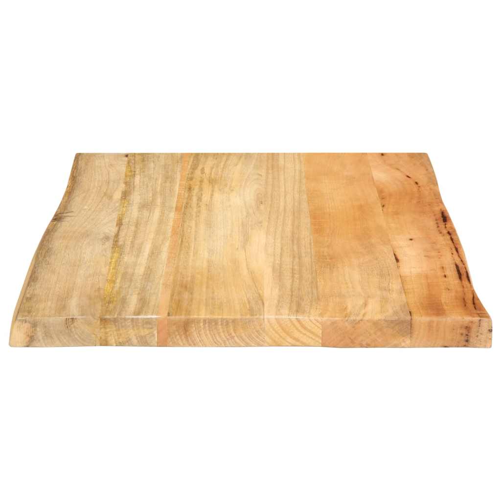 Dessus de table 40x40x2,5 cm bord vivant bois massif manguier - XIOS