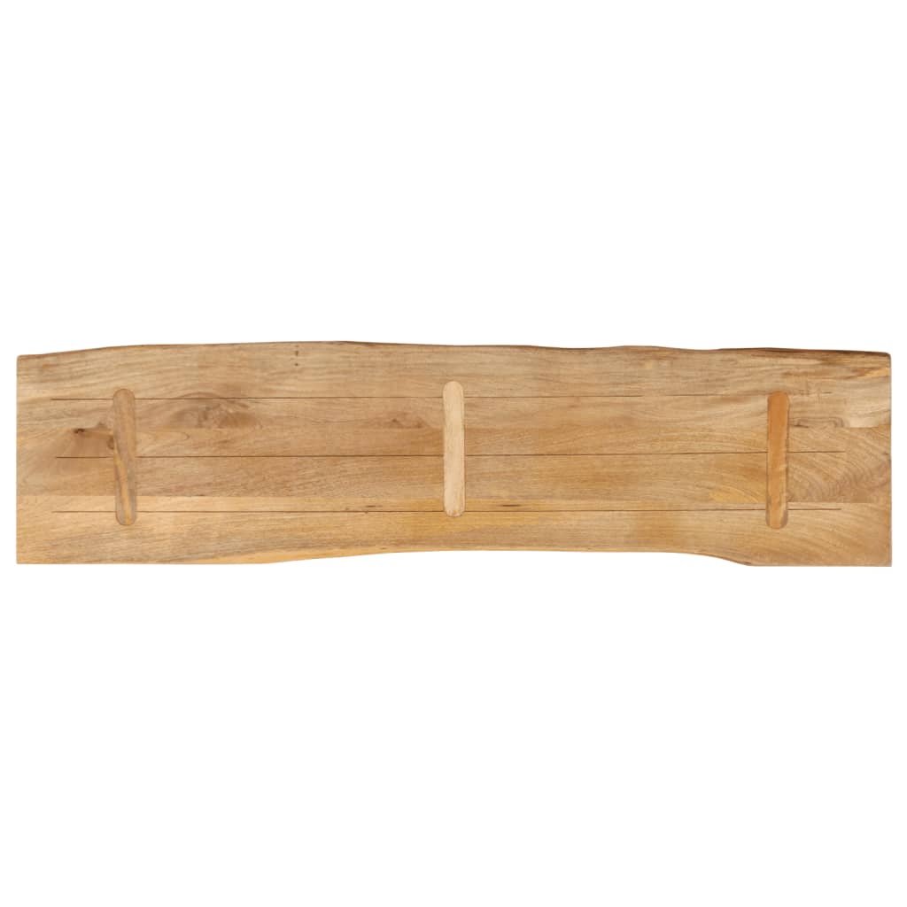 Dessus de table 180x40x2,5 cm bord vivant bois massif manguier - XIOS
