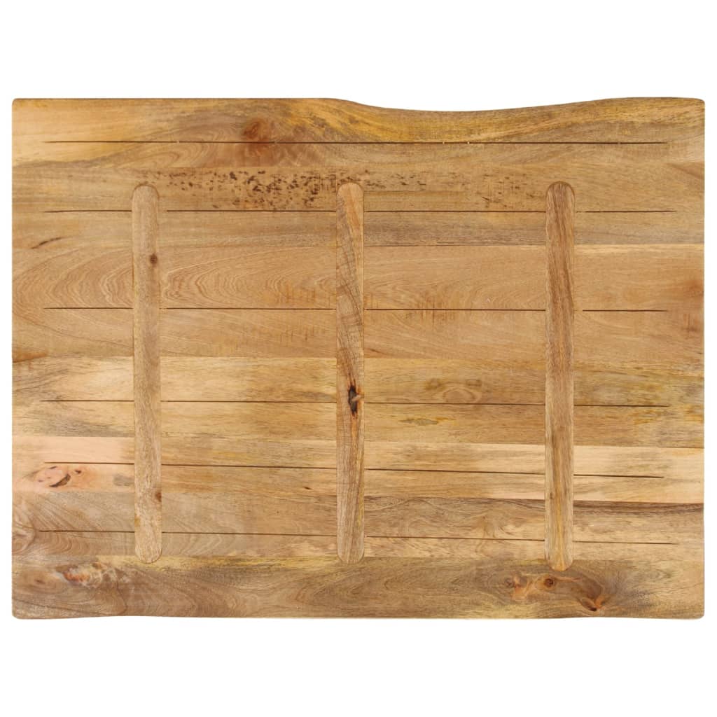 Dessus de table 90x80x2,5 cm bord vivant bois massif manguier - XIOS