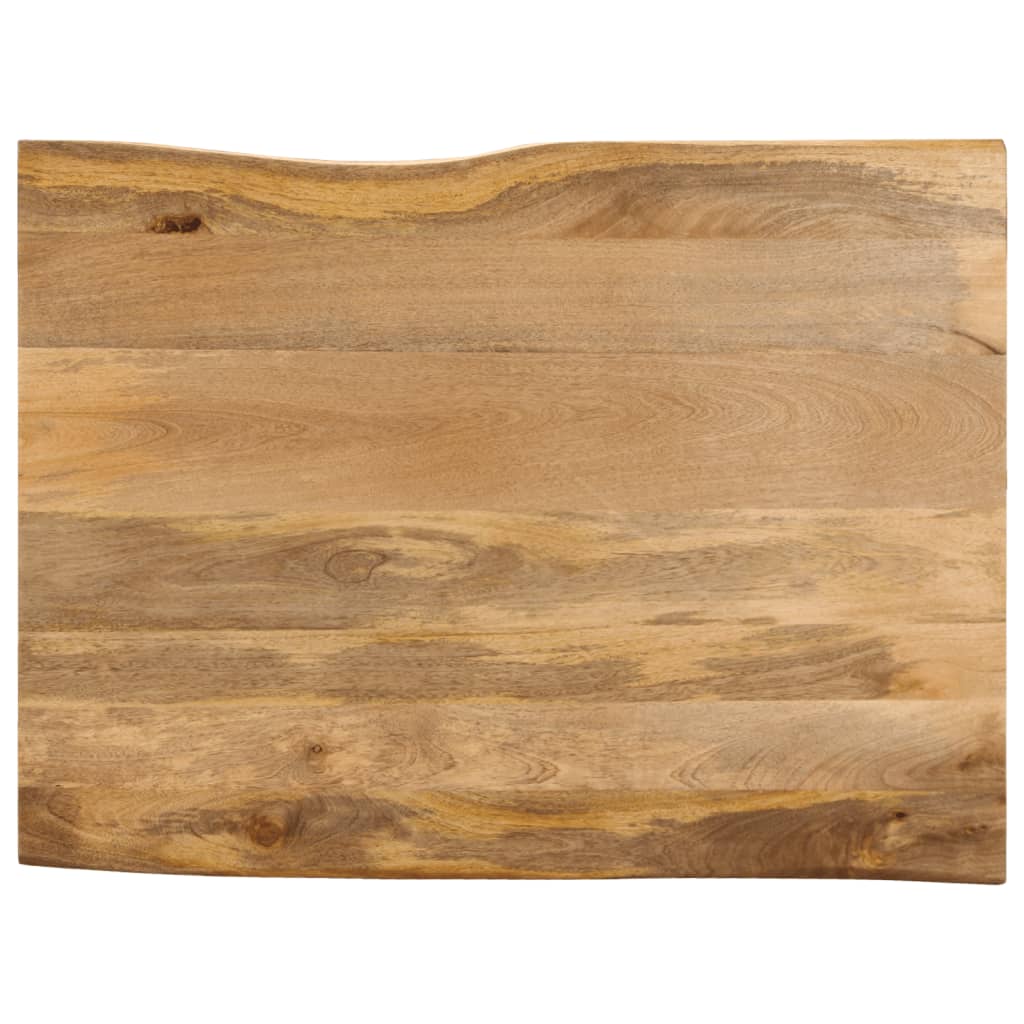Dessus de table 110x80x2,5 cm bord vivant bois massif manguier - XIOS