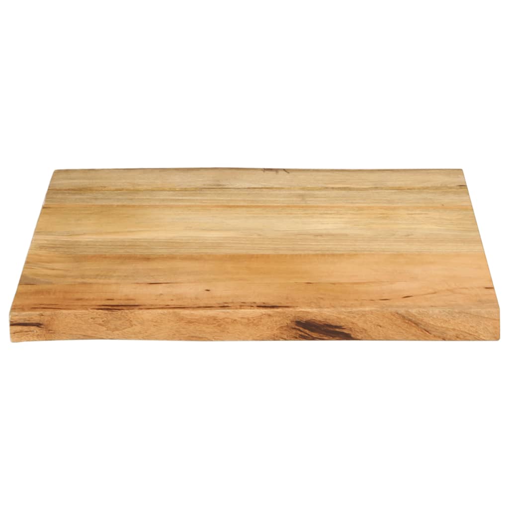 Dessus de table 40x40x3,8 cm bord vivant bois massif manguier - XIOS