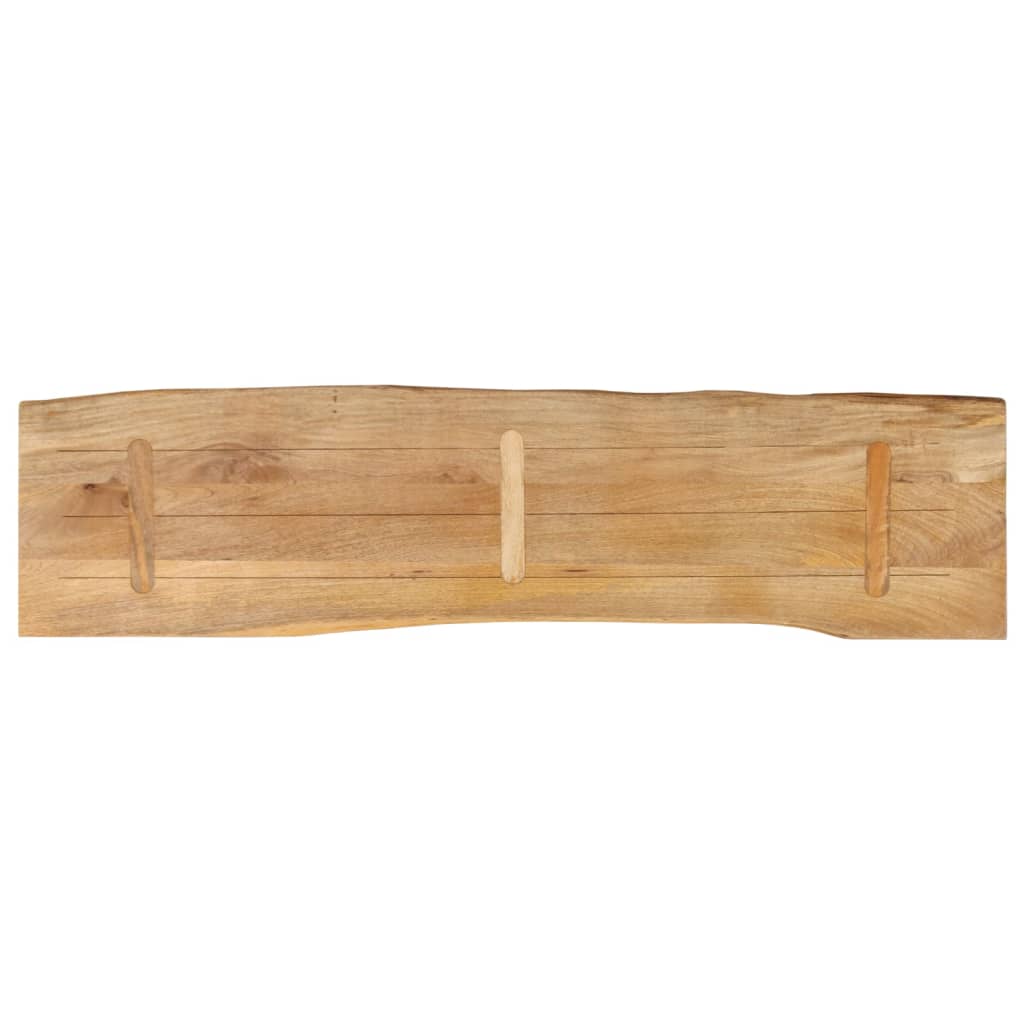 Dessus de table 180x40x3,8 cm bord vivant bois massif manguier - XIOS