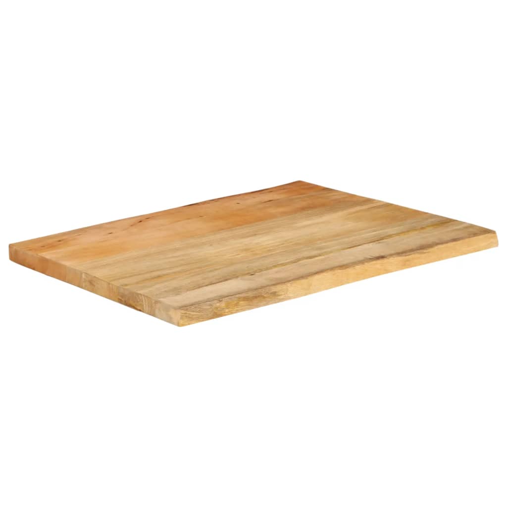 Dessus de table 80x60x3,8 cm bord vivant bois massif manguier - XIOS