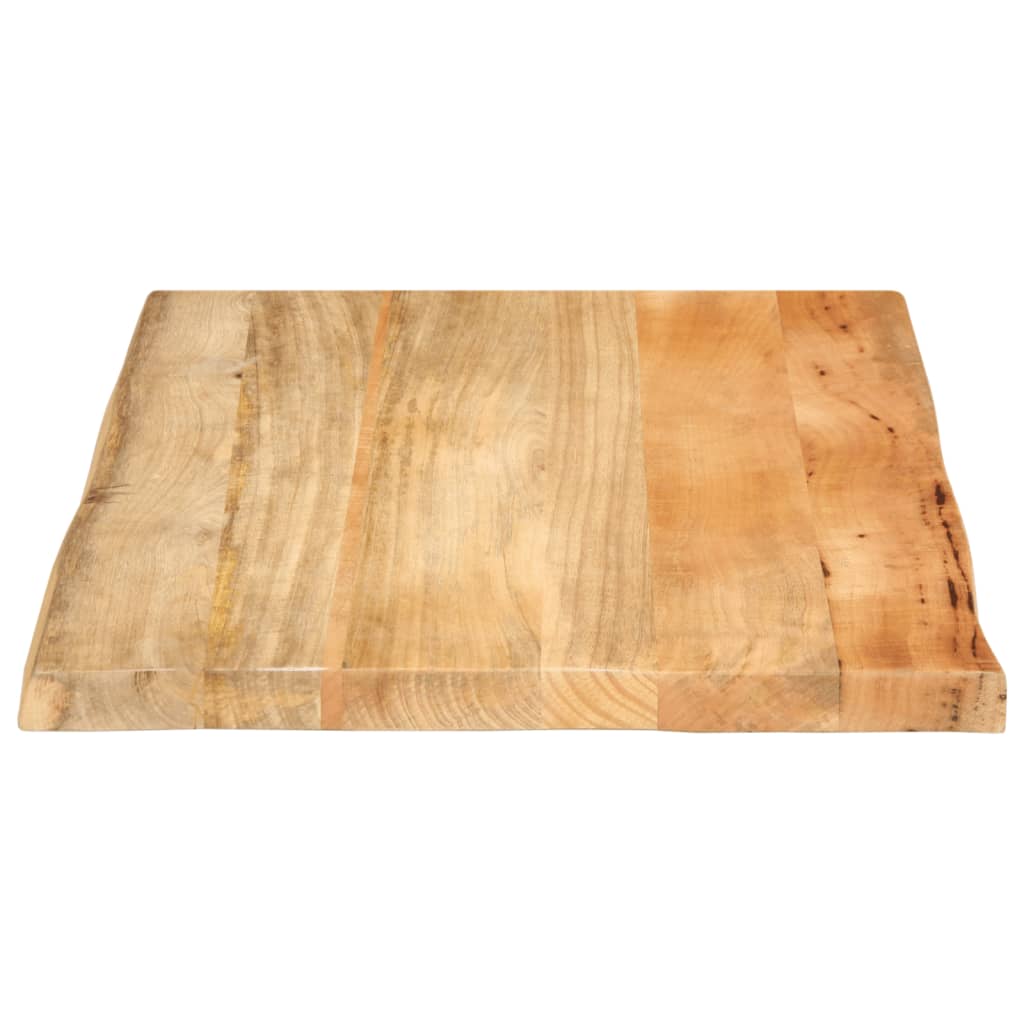 Dessus de table 80x60x3,8 cm bord vivant bois massif manguier - XIOS