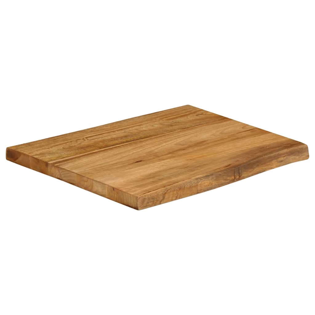 Dessus de table 40x40x2,5 cm bord vivant bois massif manguier - XIOS