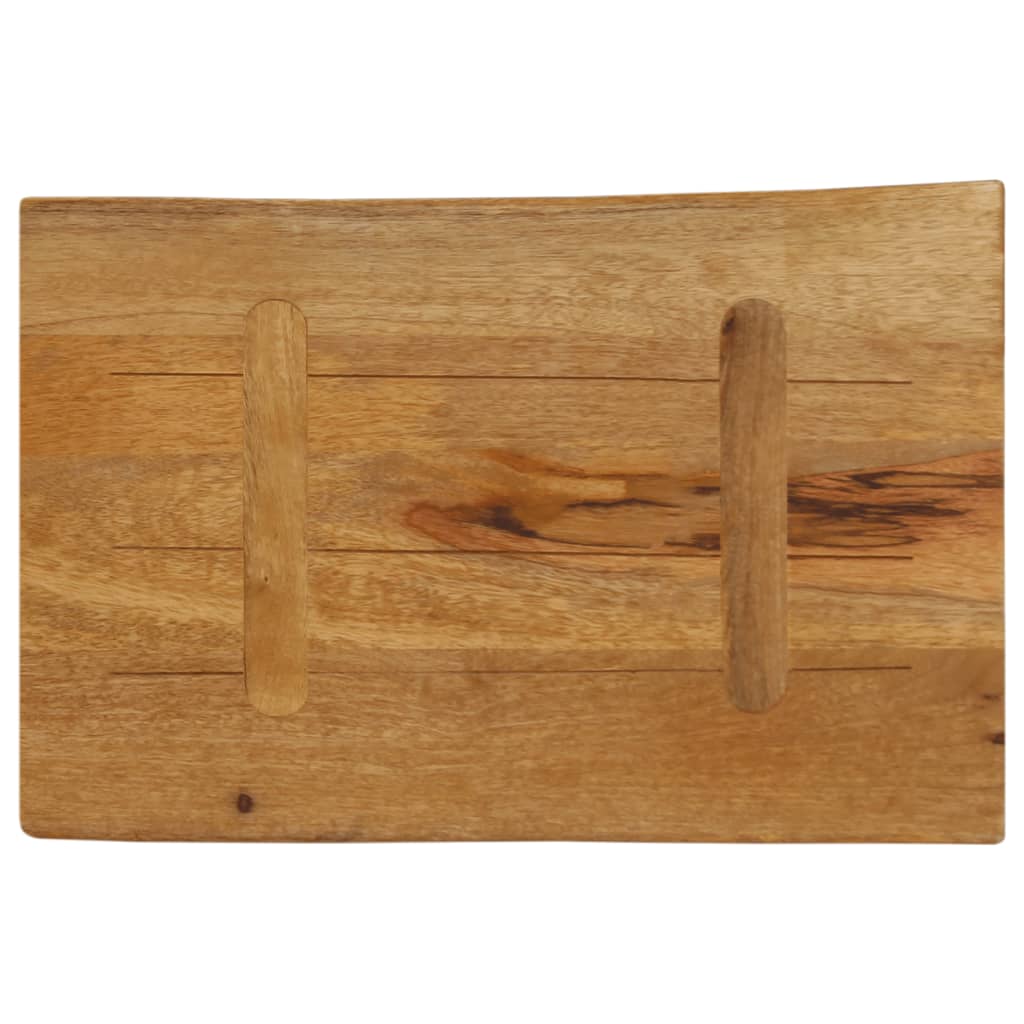 Dessus de table 50x40x2,5 cm bord vivant bois massif manguier - XIOS