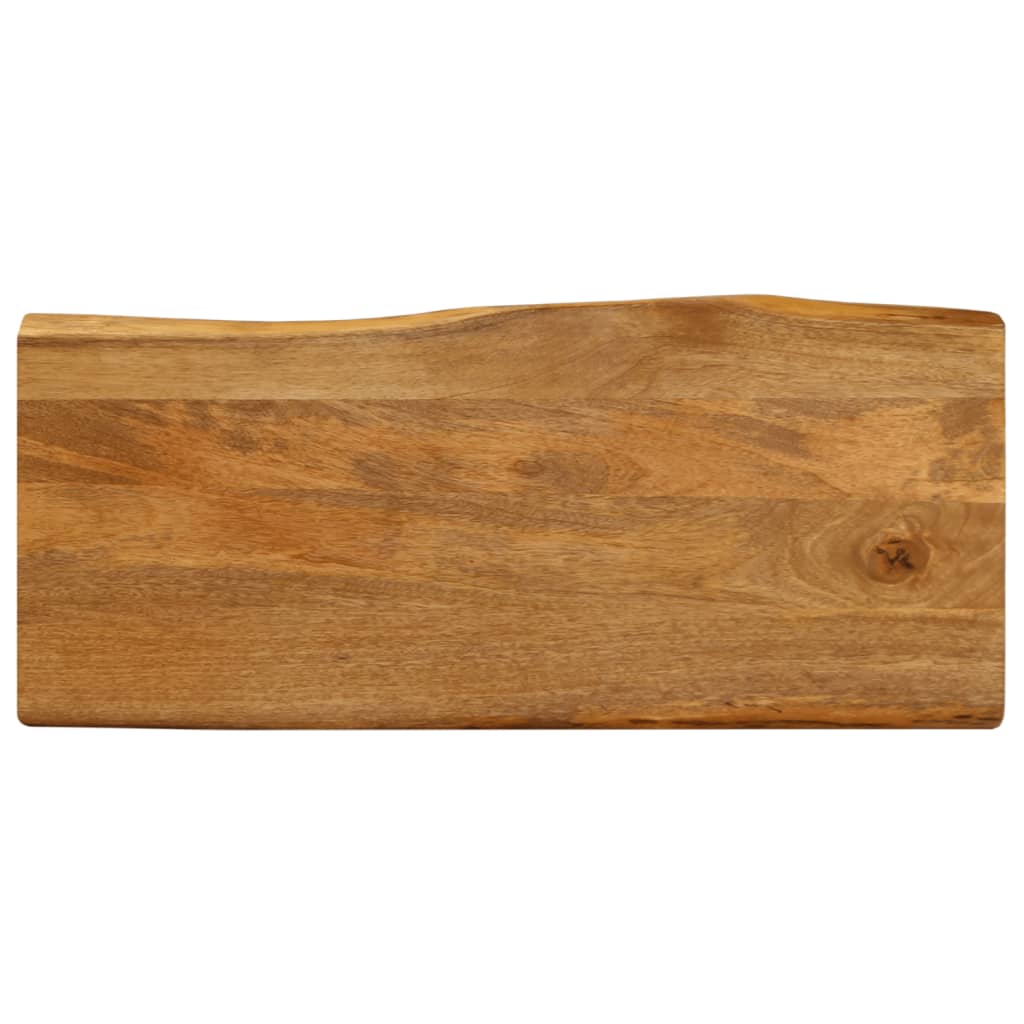 Dessus de table 80x40x2,5 cm bord vivant bois massif manguier - XIOS
