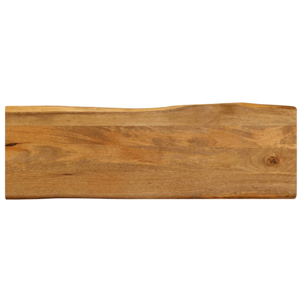 Dessus de table 140x40x2,5 cm bord vivant bois massif manguier - XIOS