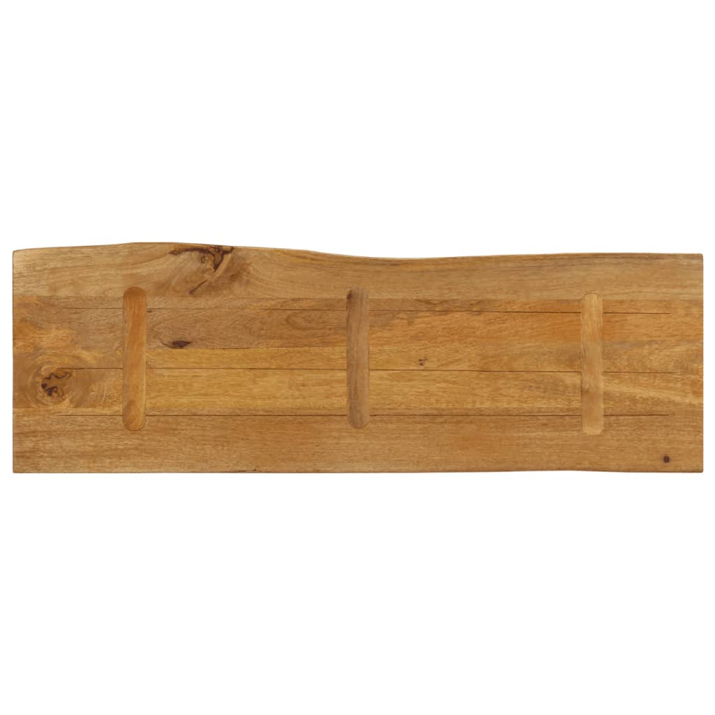 Dessus de table 140x40x2,5 cm bord vivant bois massif manguier - XIOS