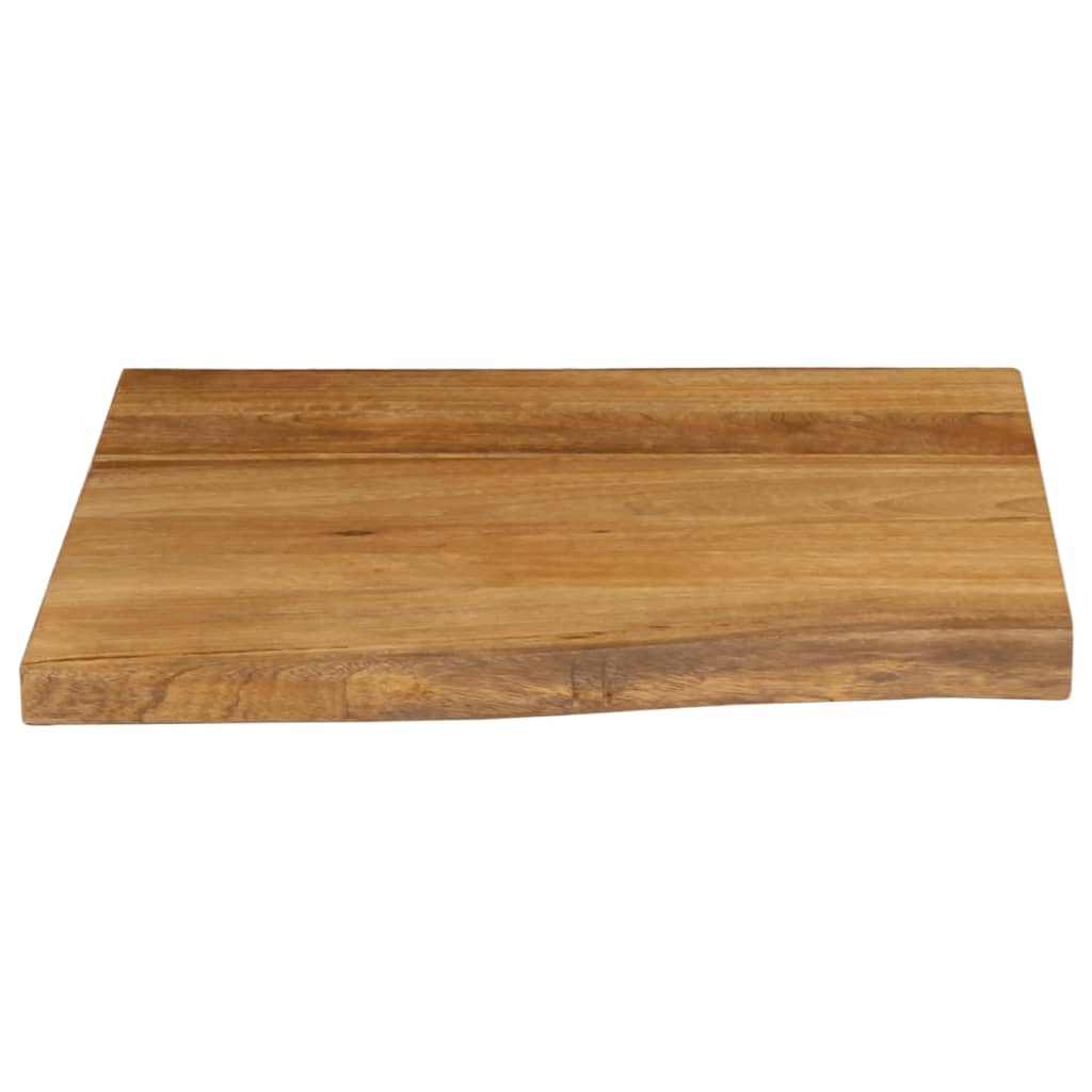 Dessus de table 60x60x2,5 cm bord vivant bois massif manguier - XIOS