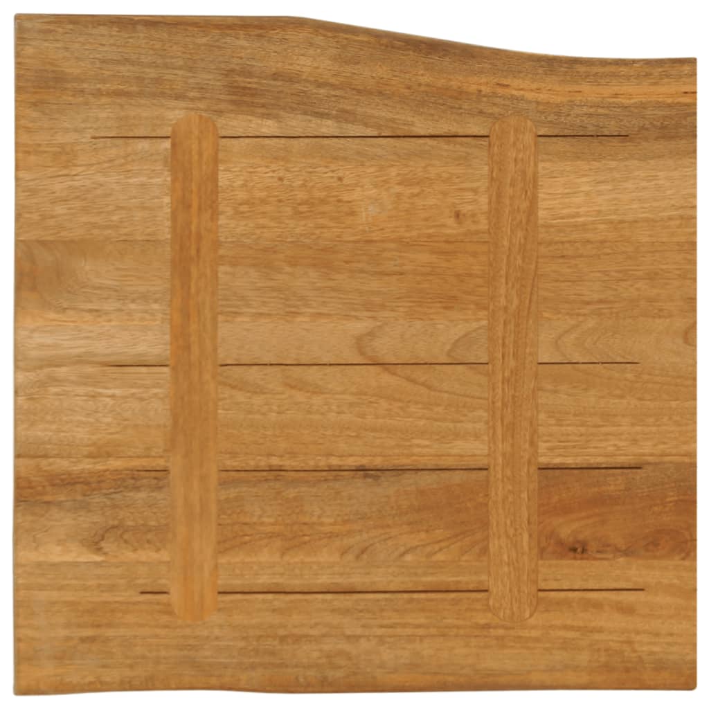 Dessus de table 60x60x2,5 cm bord vivant bois massif manguier - XIOS