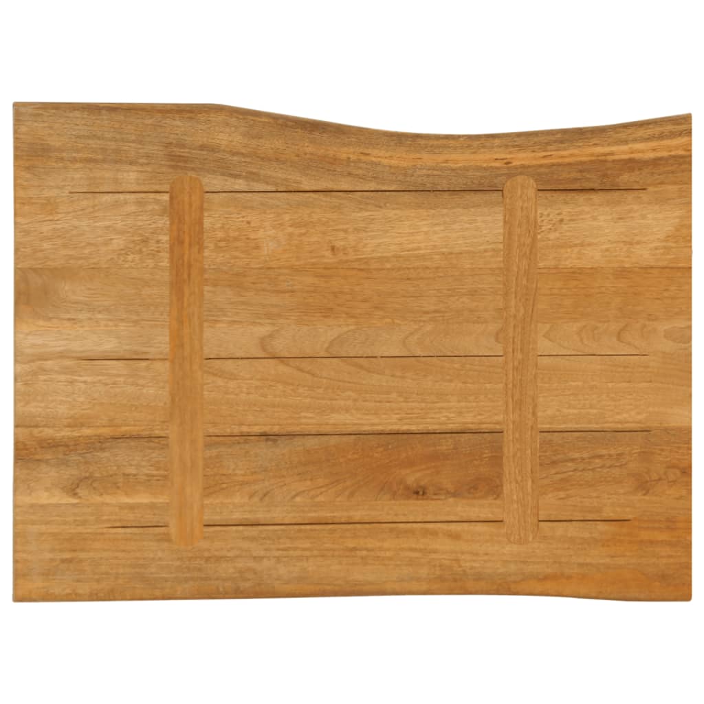 Dessus de table 80x60x2,5 cm bord vivant bois massif manguier - XIOS