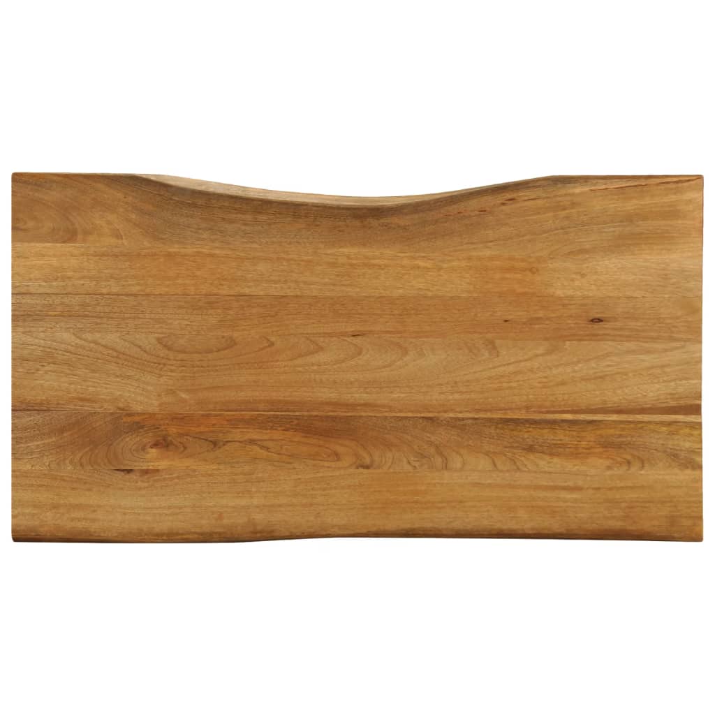 Dessus de table 100x60x2,5 cm bord vivant bois massif manguier - XIOS