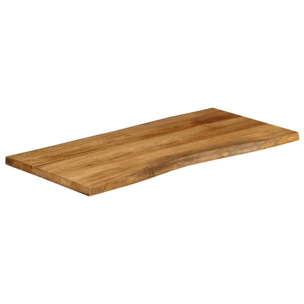 Dessus de table 100x60x2,5 cm bord vivant bois massif manguier - XIOS