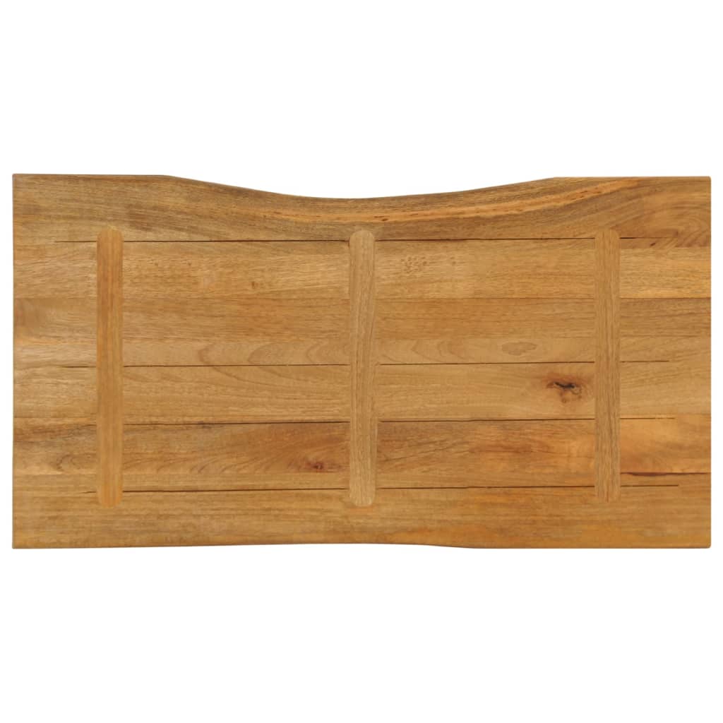 Dessus de table 100x60x2,5 cm bord vivant bois massif manguier - XIOS