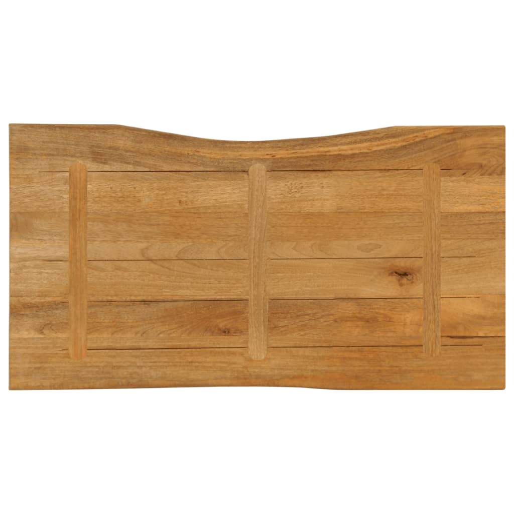 Dessus de table 110x60x2,5 cm bord vivant bois massif manguier - XIOS