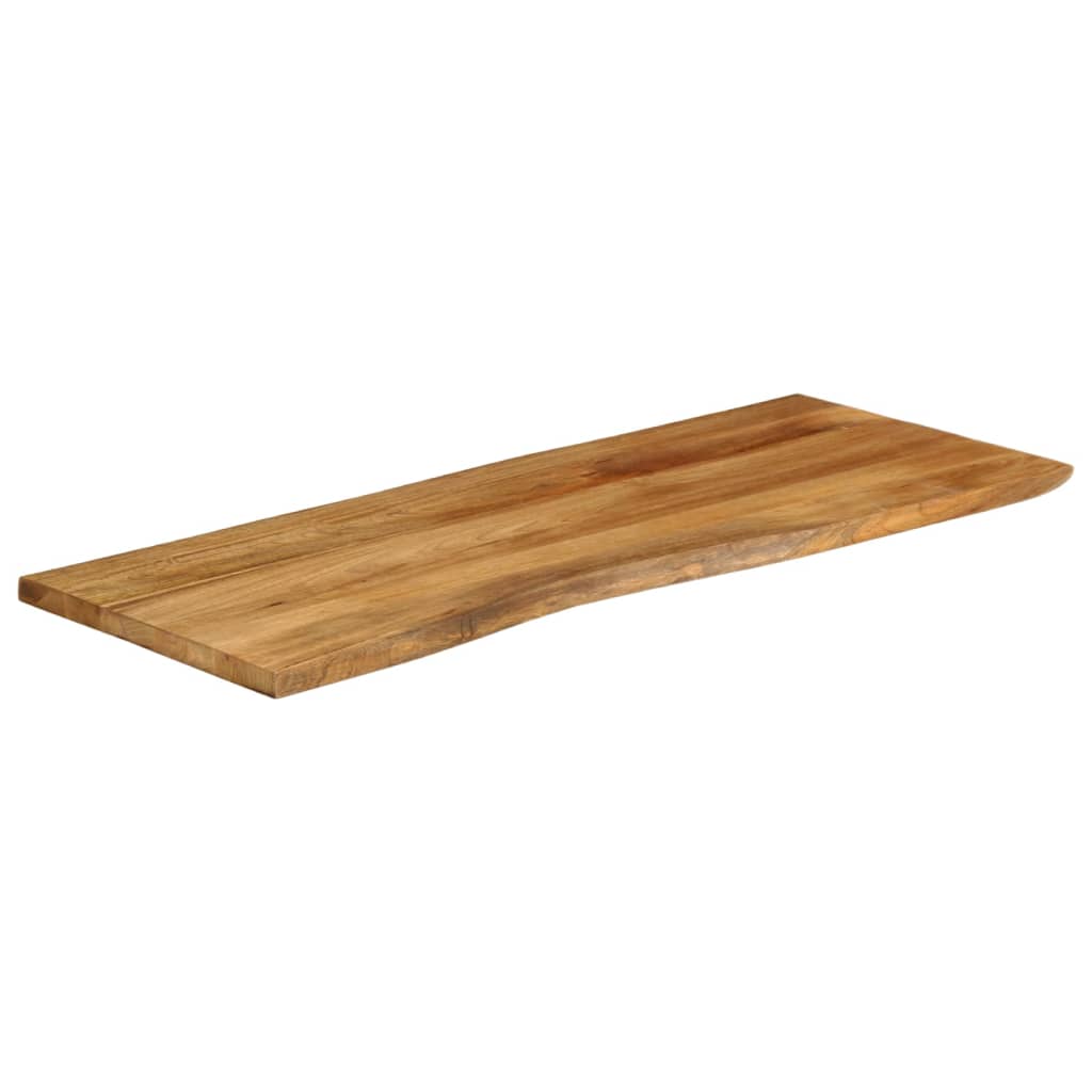 Dessus de table 140x60x2,5 cm bord vivant bois massif manguier - XIOS